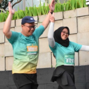 Race photo from BAUR RUN 2025