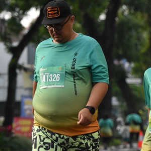 Race photo from BAUR RUN 2025