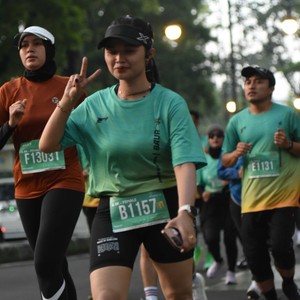 Race photo from BAUR RUN 2025