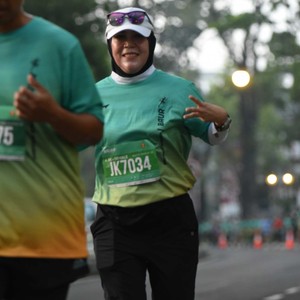 Race photo from BAUR RUN 2025