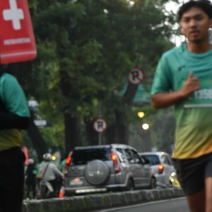 Race photo from BAUR RUN 2025