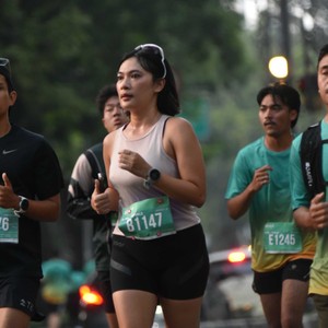 Race photo from BAUR RUN 2025