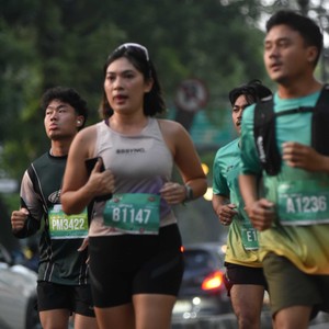Race photo from BAUR RUN 2025