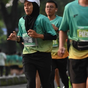 Race photo from BAUR RUN 2025