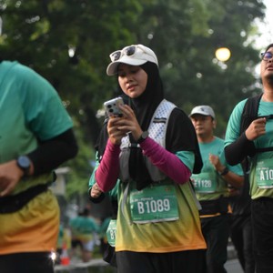 Race photo from BAUR RUN 2025