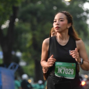 Race photo from BAUR RUN 2025