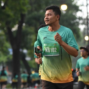 Race photo from BAUR RUN 2025