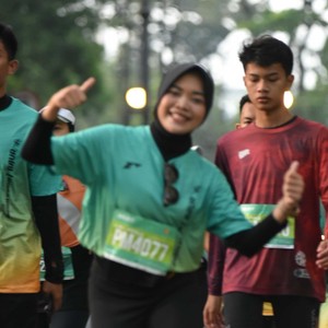 Race photo from BAUR RUN 2025