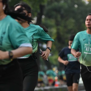 Race photo from BAUR RUN 2025