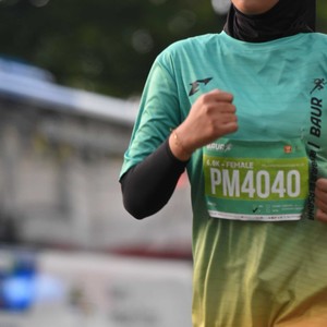 Race photo from BAUR RUN 2025