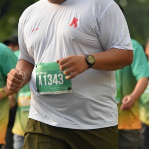 Race photo from BAUR RUN 2025