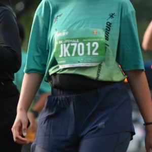 Race photo from BAUR RUN 2025