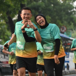 Race photo from BAUR RUN 2025