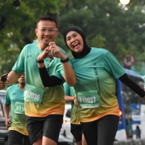 Race photo from BAUR RUN 2025