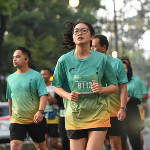 Race photo from BAUR RUN 2025
