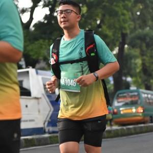 Race photo from BAUR RUN 2025