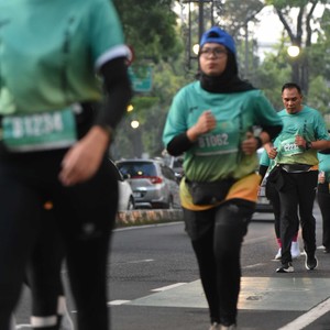 Race photo from BAUR RUN 2025
