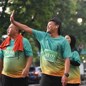 Race photo from BAUR RUN 2025