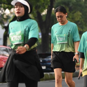 Race photo from BAUR RUN 2025