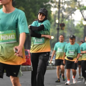Race photo from BAUR RUN 2025