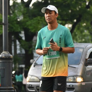 Race photo from BAUR RUN 2025