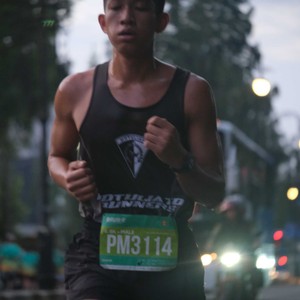 Race photo from BAUR RUN 2025