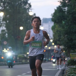 Race photo from BAUR RUN 2025