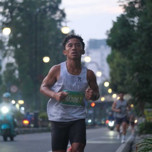 Race photo from BAUR RUN 2025