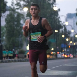 Race photo from BAUR RUN 2025