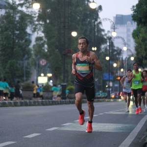 Race photo from BAUR RUN 2025