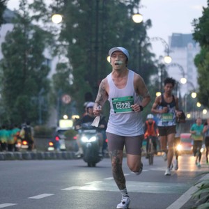 Race photo from BAUR RUN 2025