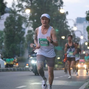 Race photo from BAUR RUN 2025