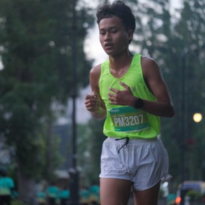 Race photo from BAUR RUN 2025