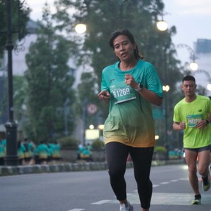 Race photo from BAUR RUN 2025