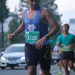 Race photo from BAUR RUN 2025