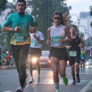Race photo from BAUR RUN 2025