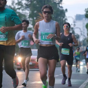 Race photo from BAUR RUN 2025