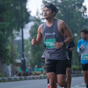 Race photo from BAUR RUN 2025