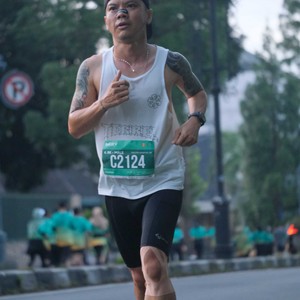 Race photo from BAUR RUN 2025