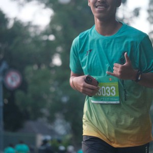 Race photo from BAUR RUN 2025