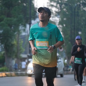 Race photo from BAUR RUN 2025