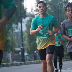 Race photo from BAUR RUN 2025