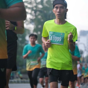 Race photo from BAUR RUN 2025