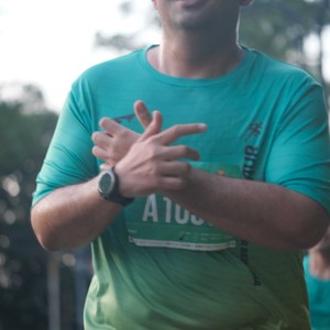 Race photo from BAUR RUN 2025