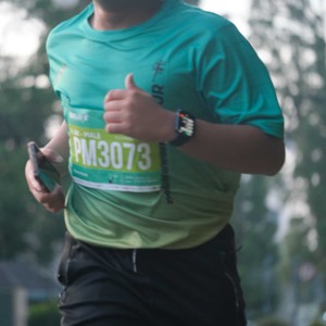Race photo from BAUR RUN 2025