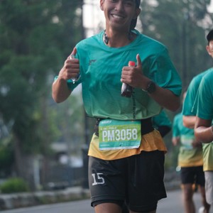 Race photo from BAUR RUN 2025