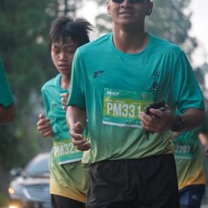 Race photo from BAUR RUN 2025