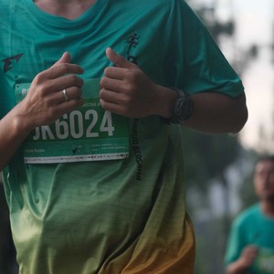 Race photo from BAUR RUN 2025