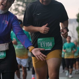 Race photo from BAUR RUN 2025