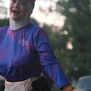 Race photo from BAUR RUN 2025